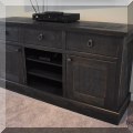F14. Media console. 32"h x 64"w x 17.5"d 
